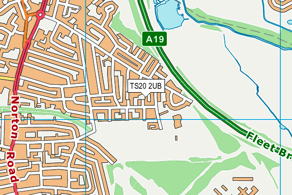 TS20 2UB map - OS VectorMap District (Ordnance Survey)