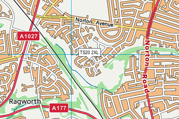 TS20 2XL map - OS VectorMap District (Ordnance Survey)