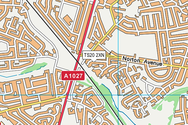 TS20 2XN map - OS VectorMap District (Ordnance Survey)