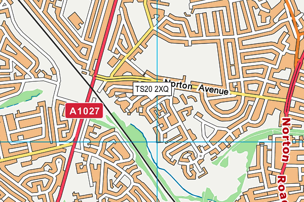 TS20 2XQ map - OS VectorMap District (Ordnance Survey)