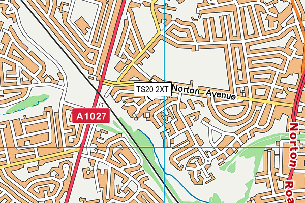 TS20 2XT map - OS VectorMap District (Ordnance Survey)