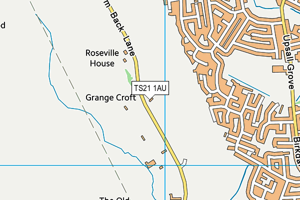 TS21 1AU map - OS VectorMap District (Ordnance Survey)