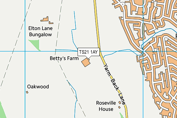 TS21 1AY map - OS VectorMap District (Ordnance Survey)