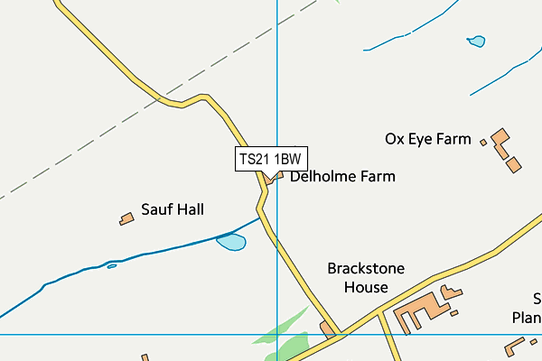 TS21 1BW map - OS VectorMap District (Ordnance Survey)