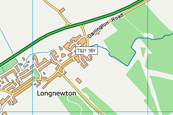 TS21 1BY map - OS VectorMap District (Ordnance Survey)