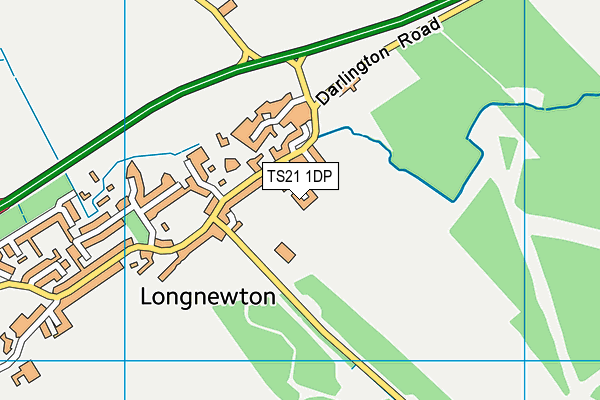 TS21 1DP map - OS VectorMap District (Ordnance Survey)