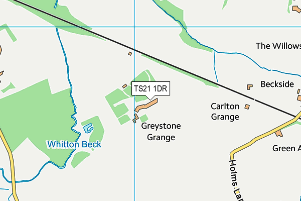 TS21 1DR map - OS VectorMap District (Ordnance Survey)