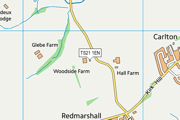 TS21 1EN map - OS VectorMap District (Ordnance Survey)