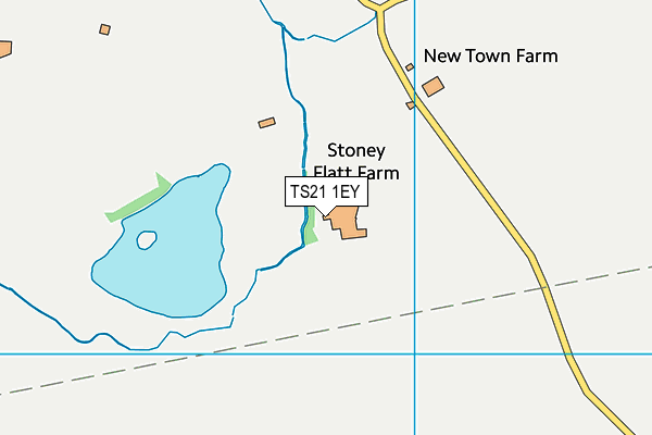 TS21 1EY map - OS VectorMap District (Ordnance Survey)