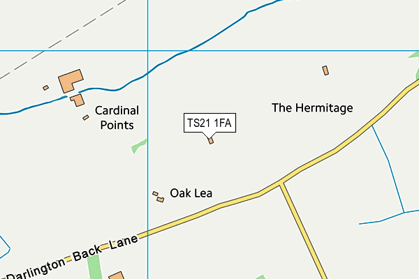 TS21 1FA map - OS VectorMap District (Ordnance Survey)