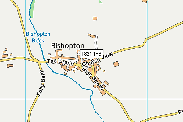 TS21 1HB map - OS VectorMap District (Ordnance Survey)