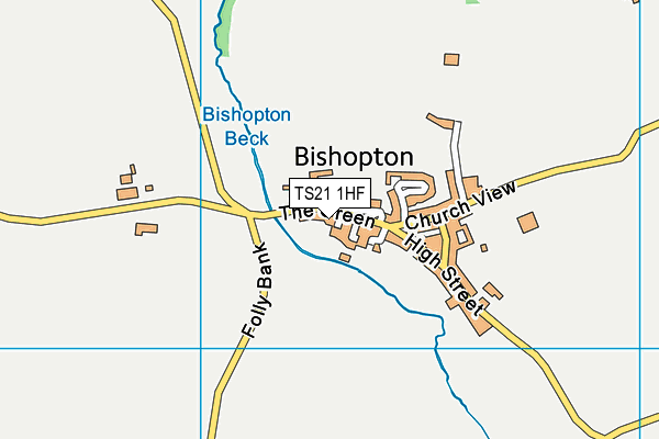 TS21 1HF map - OS VectorMap District (Ordnance Survey)