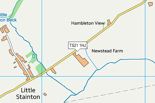 TS21 1HJ map - OS VectorMap District (Ordnance Survey)