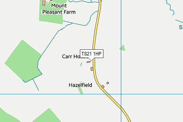 TS21 1HP map - OS VectorMap District (Ordnance Survey)