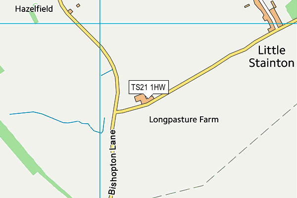 TS21 1HW map - OS VectorMap District (Ordnance Survey)