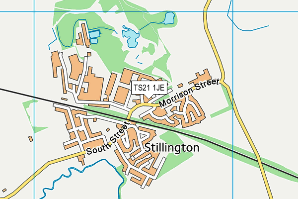 TS21 1JE map - OS VectorMap District (Ordnance Survey)