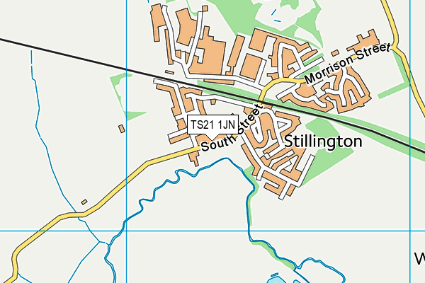 TS21 1JN map - OS VectorMap District (Ordnance Survey)