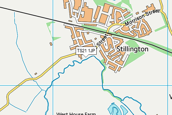 TS21 1JP map - OS VectorMap District (Ordnance Survey)