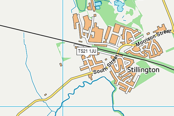 TS21 1JU map - OS VectorMap District (Ordnance Survey)