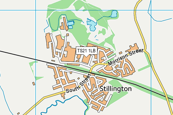 TS21 1LB map - OS VectorMap District (Ordnance Survey)