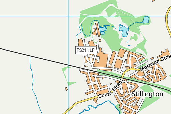 TS21 1LF map - OS VectorMap District (Ordnance Survey)