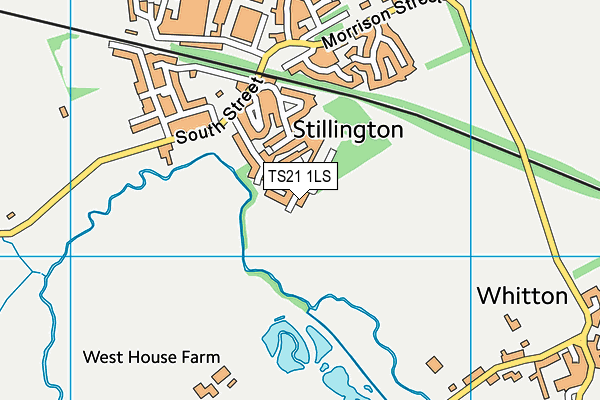 TS21 1LS map - OS VectorMap District (Ordnance Survey)