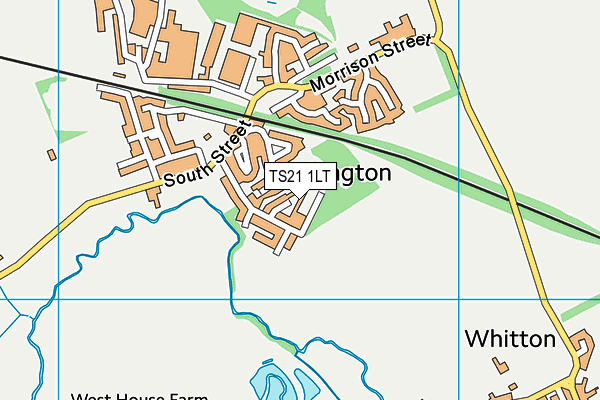 TS21 1LT map - OS VectorMap District (Ordnance Survey)