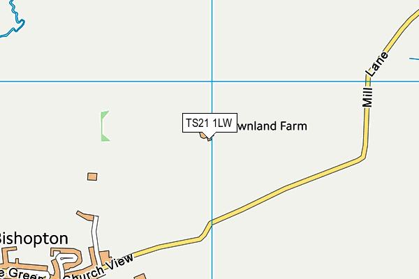 TS21 1LW map - OS VectorMap District (Ordnance Survey)