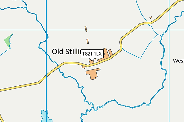 TS21 1LX map - OS VectorMap District (Ordnance Survey)