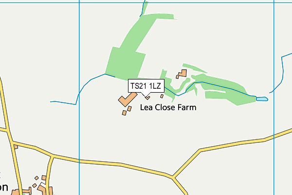 TS21 1LZ map - OS VectorMap District (Ordnance Survey)