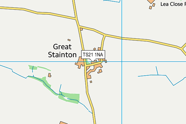 TS21 1NA map - OS VectorMap District (Ordnance Survey)