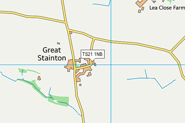 TS21 1NB map - OS VectorMap District (Ordnance Survey)