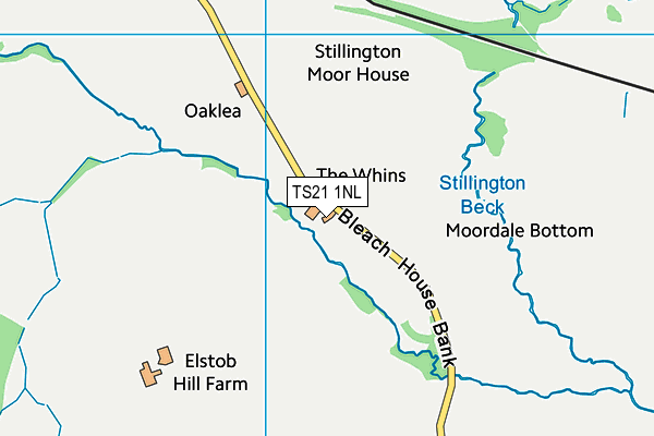 TS21 1NL map - OS VectorMap District (Ordnance Survey)