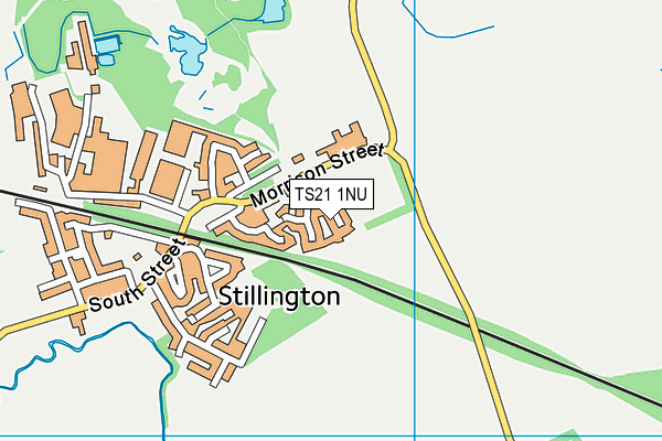 TS21 1NU map - OS VectorMap District (Ordnance Survey)