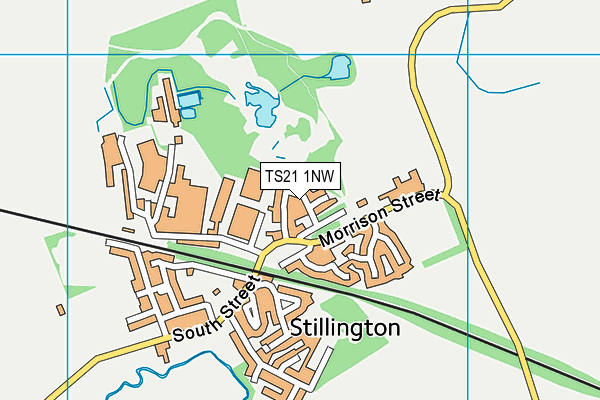 TS21 1NW map - OS VectorMap District (Ordnance Survey)