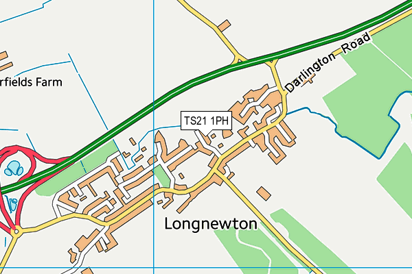 TS21 1PH map - OS VectorMap District (Ordnance Survey)