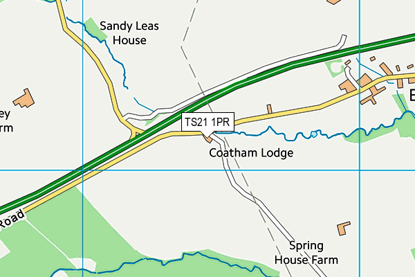 TS21 1PR map - OS VectorMap District (Ordnance Survey)