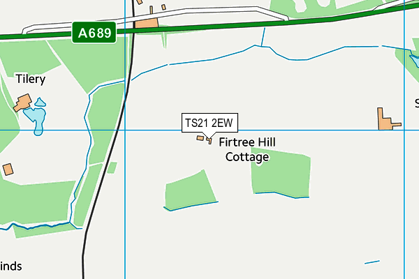 TS21 2EW map - OS VectorMap District (Ordnance Survey)