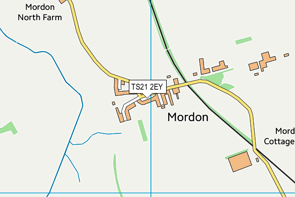 TS21 2EY map - OS VectorMap District (Ordnance Survey)