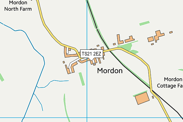 TS21 2EZ map - OS VectorMap District (Ordnance Survey)