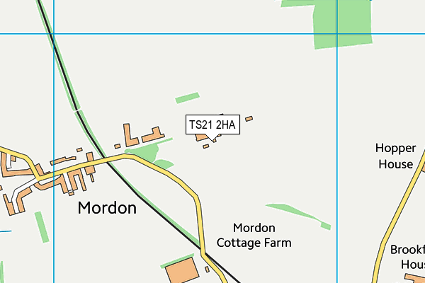 TS21 2HA map - OS VectorMap District (Ordnance Survey)