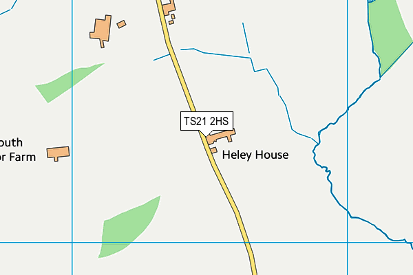 TS21 2HS map - OS VectorMap District (Ordnance Survey)