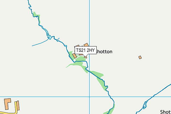 TS21 2HY map - OS VectorMap District (Ordnance Survey)