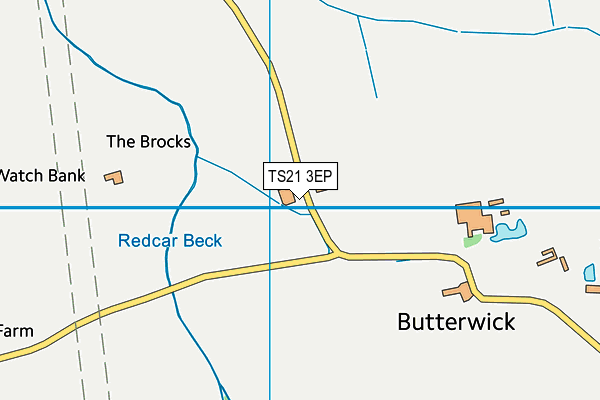 TS21 3EP map - OS VectorMap District (Ordnance Survey)