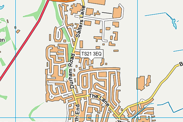 TS21 3EQ map - OS VectorMap District (Ordnance Survey)