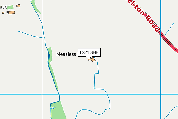 TS21 3HE map - OS VectorMap District (Ordnance Survey)