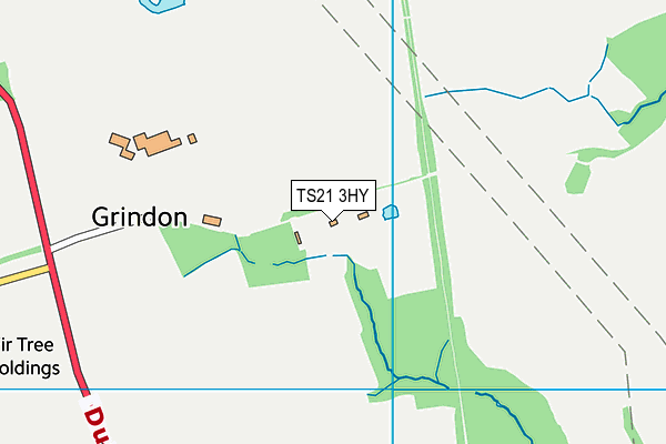 TS21 3HY map - OS VectorMap District (Ordnance Survey)