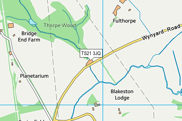 TS21 3JQ map - OS VectorMap District (Ordnance Survey)