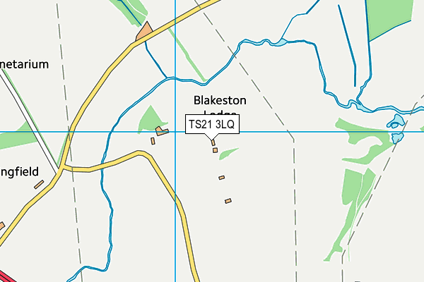 Norton Golf Course (Closed) map (TS21 3LQ) - OS VectorMap District (Ordnance Survey)