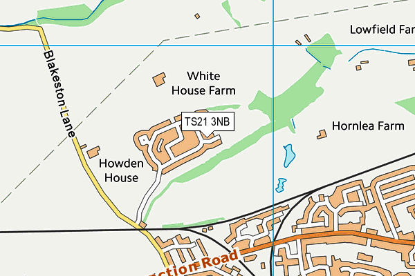 TS21 3NB map - OS VectorMap District (Ordnance Survey)